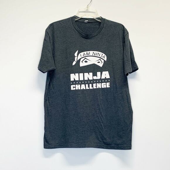Next Level Apparel gray sz l graphic t shirt Short Sleeve I’m Ninja Challenge - Picture 1 of 8